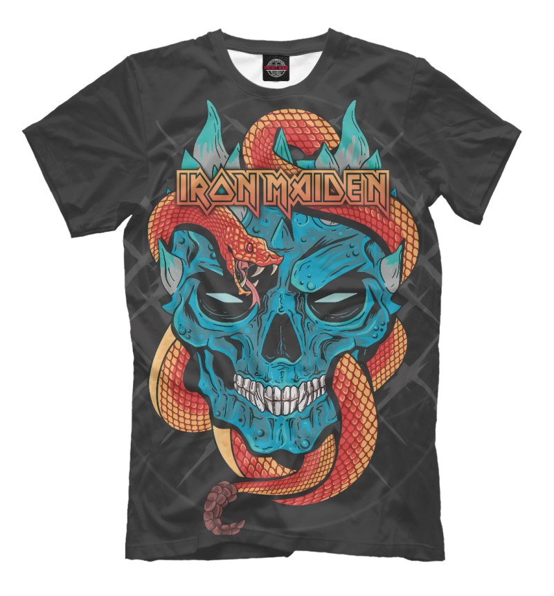 Футболки с принтом Iron Maiden