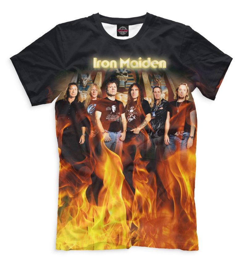 Футболки с принтом Iron Maiden
