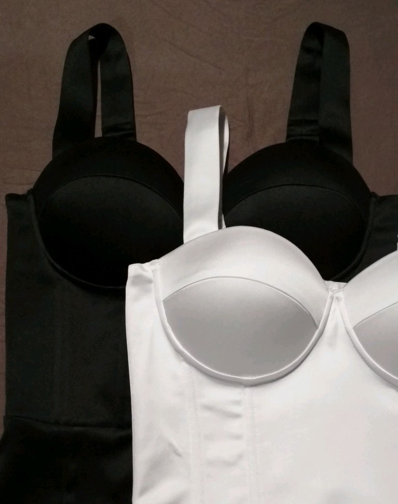 Бюстье топ с пуш ап черный