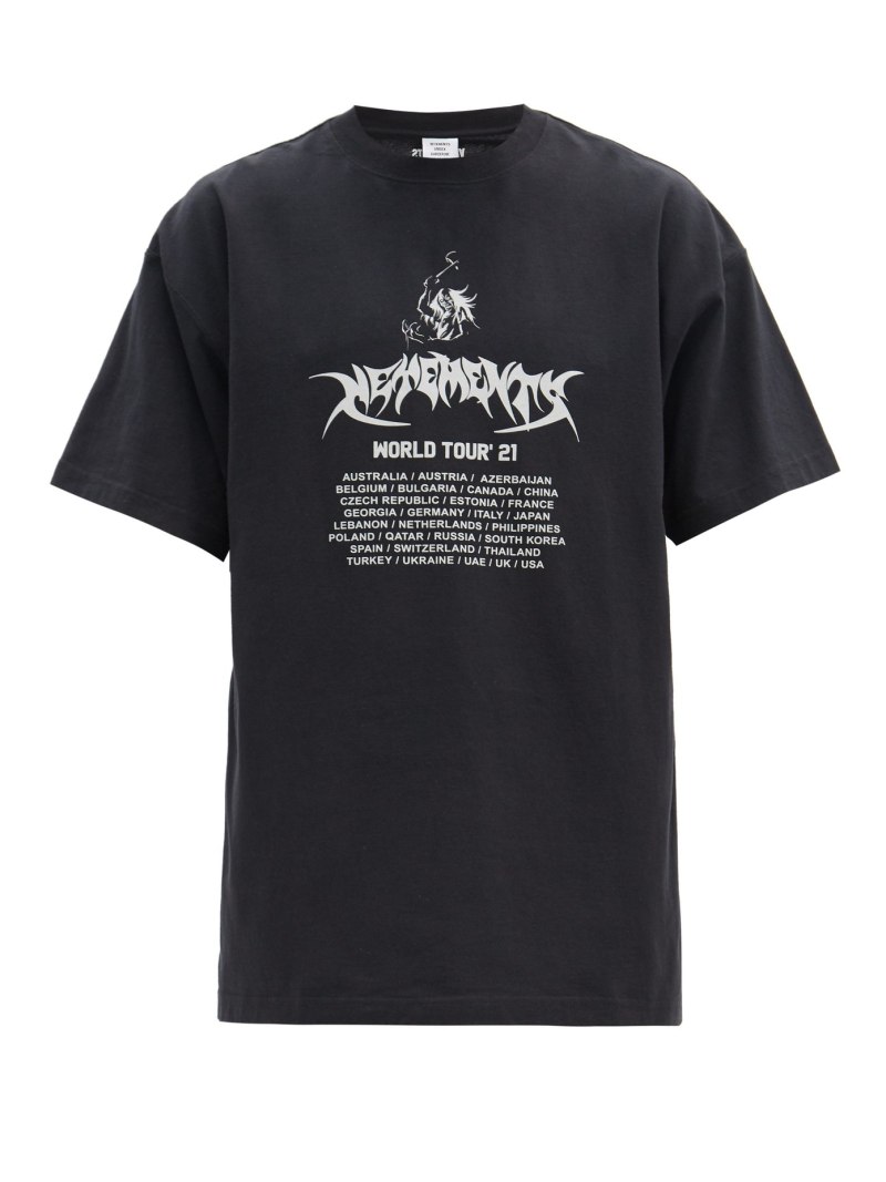 Vetements World Tour футболка