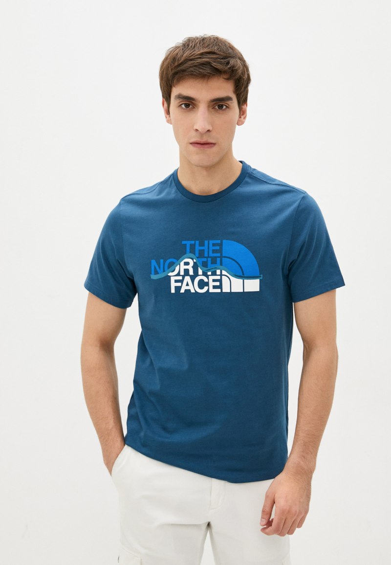 Футболка the North face синий