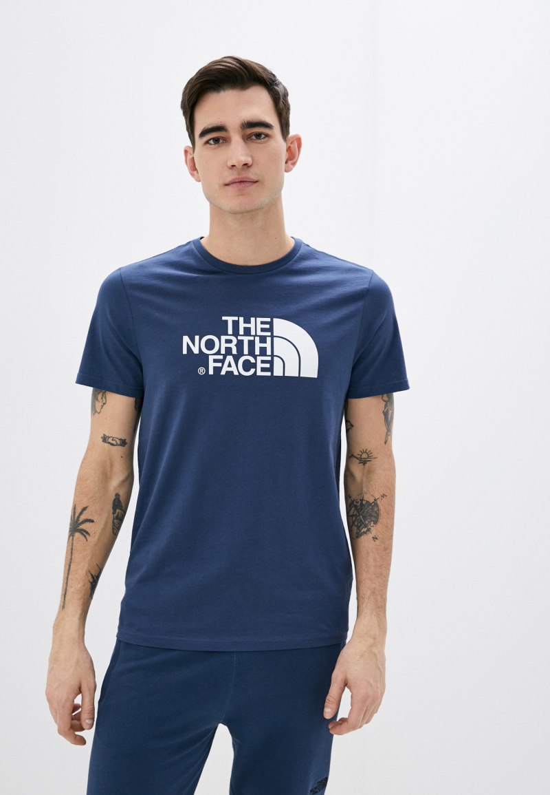 Футболка the North face мужская синяя