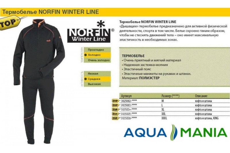 Термобелье Norfin Winter line