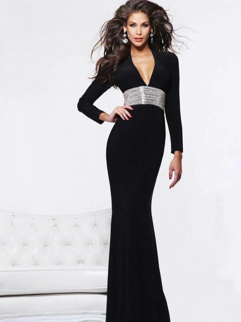 Sherri Hill черное платье