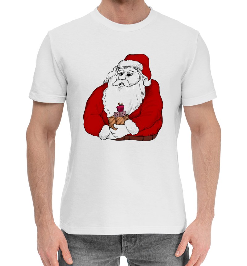 Uz Cotton футболка дед в ушанке