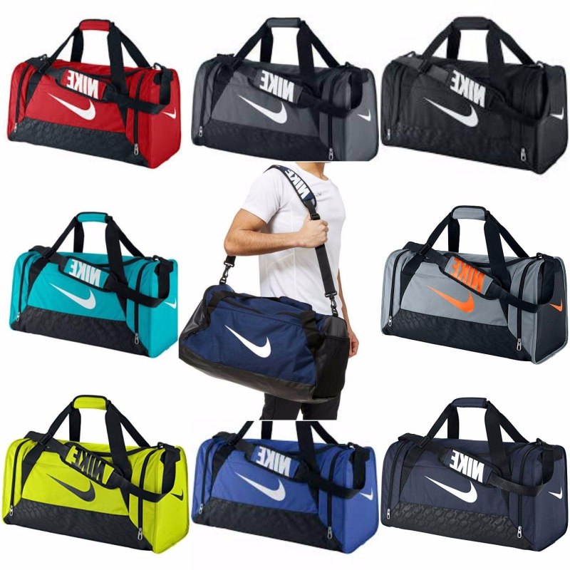 Сумка найк Brasilia 6 Medium Duffel серая