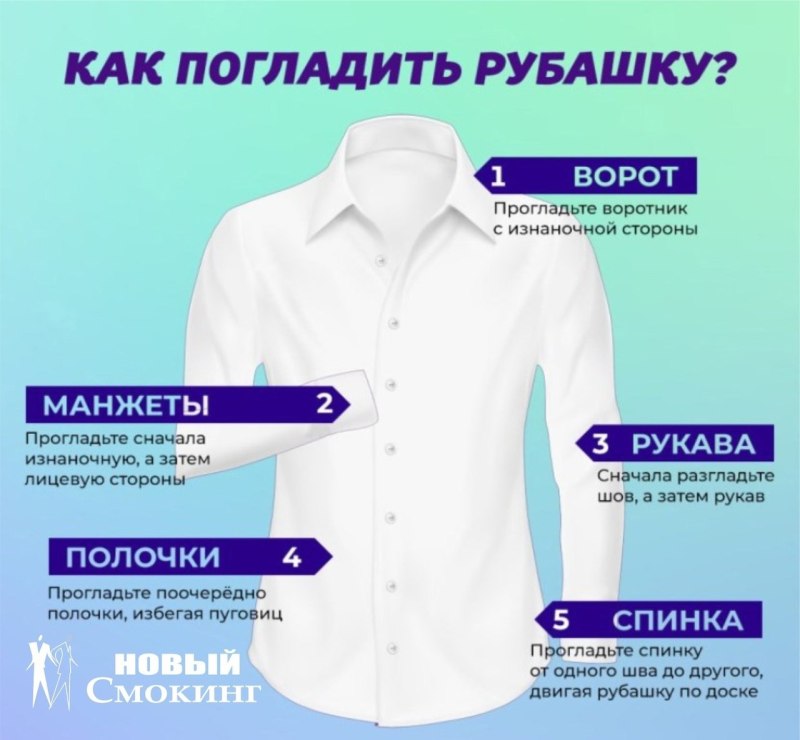 Как правильно гладить рубашку