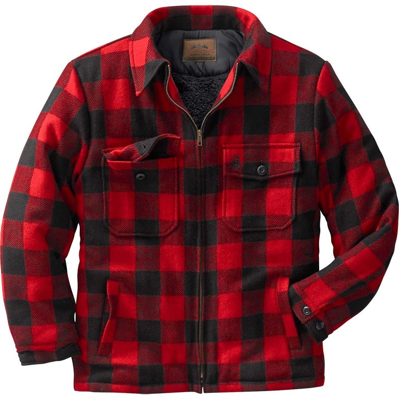 Mens Flannel Shirt lined Jacket