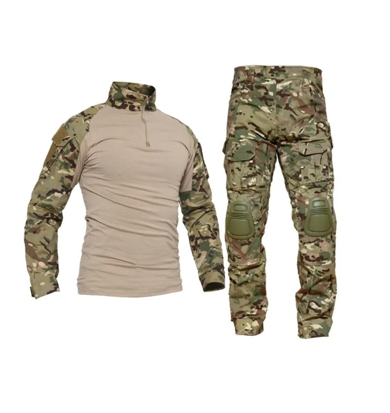 Tactical Combat uniform с наколенниками и налокотниками Multicam, SS-uf0007mc