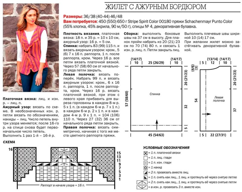 Вязание спицами жилет женский схемы и описание