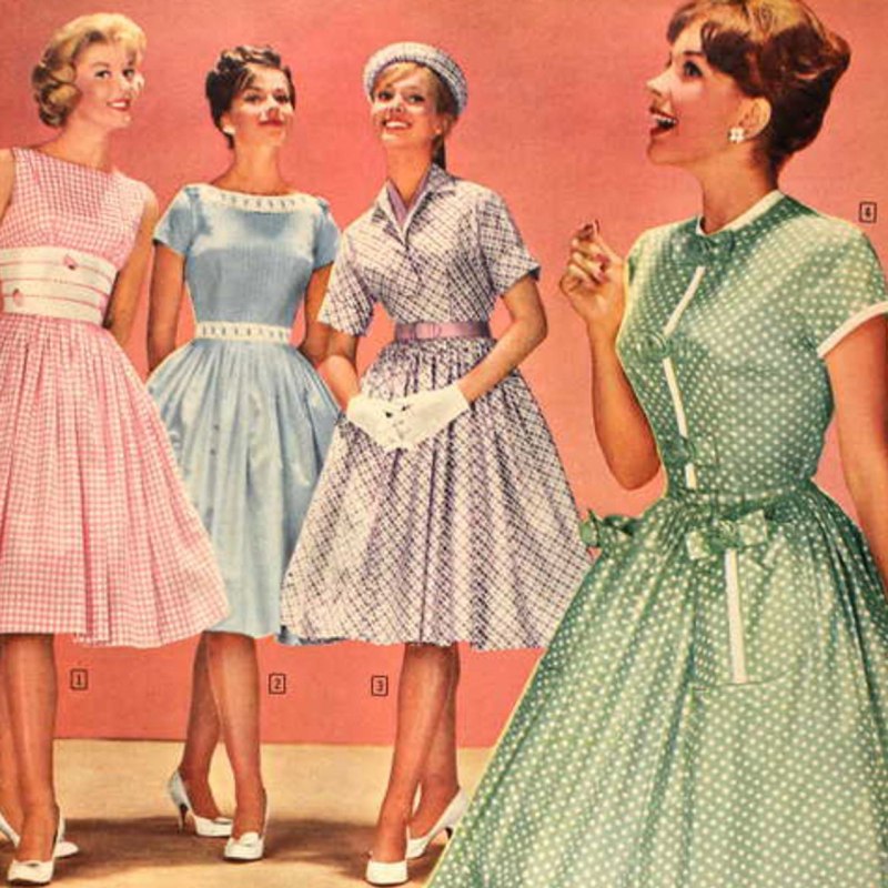 Мода 1950 х Америка
