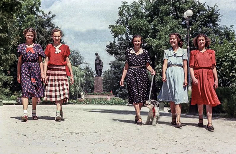 1950е мода в СССР деревня
