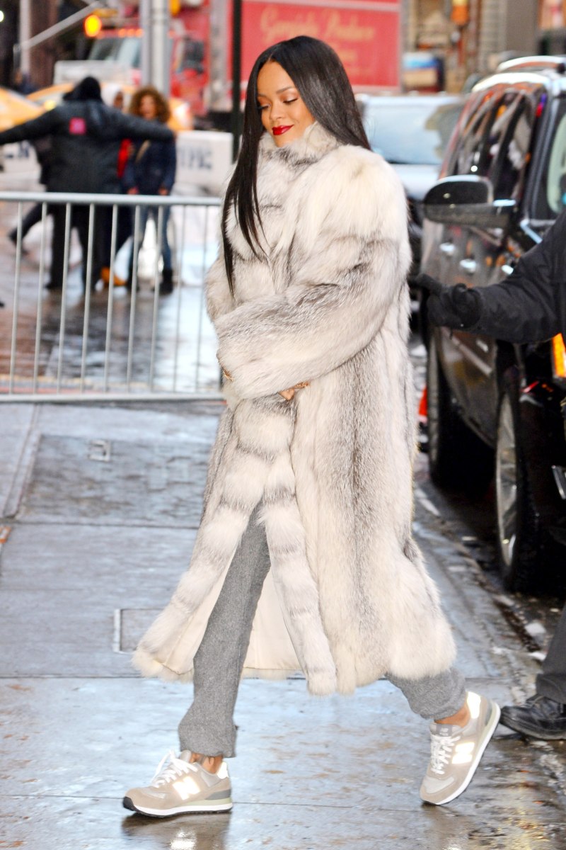Норковая шуба Rihanna