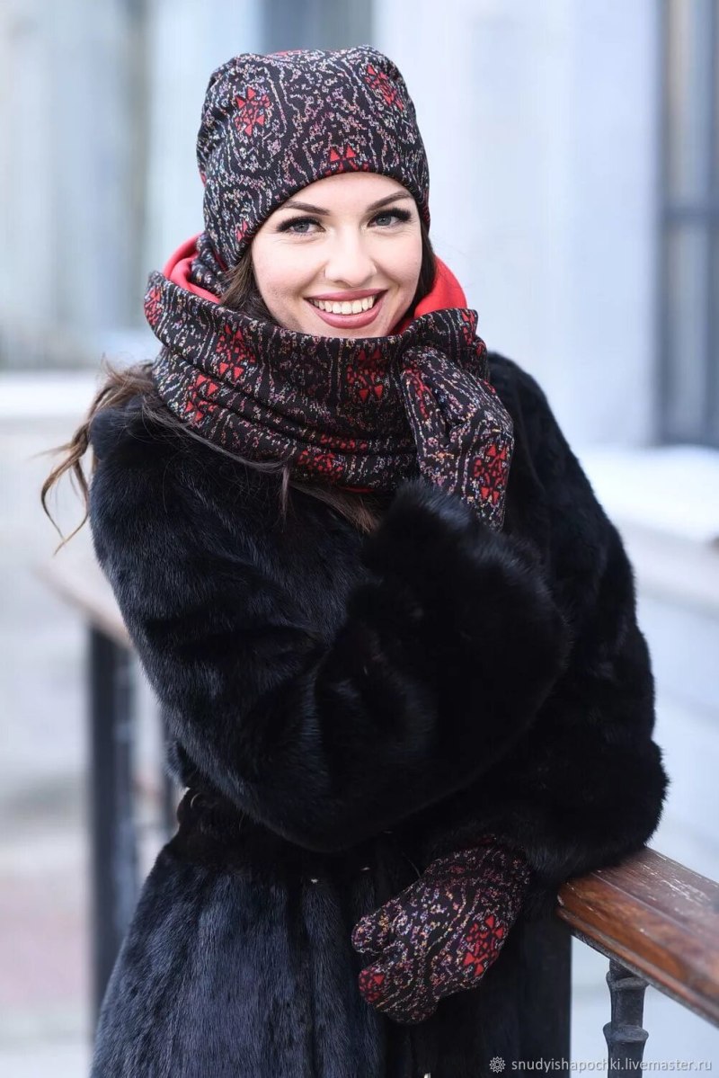Шапка под меховую шубку