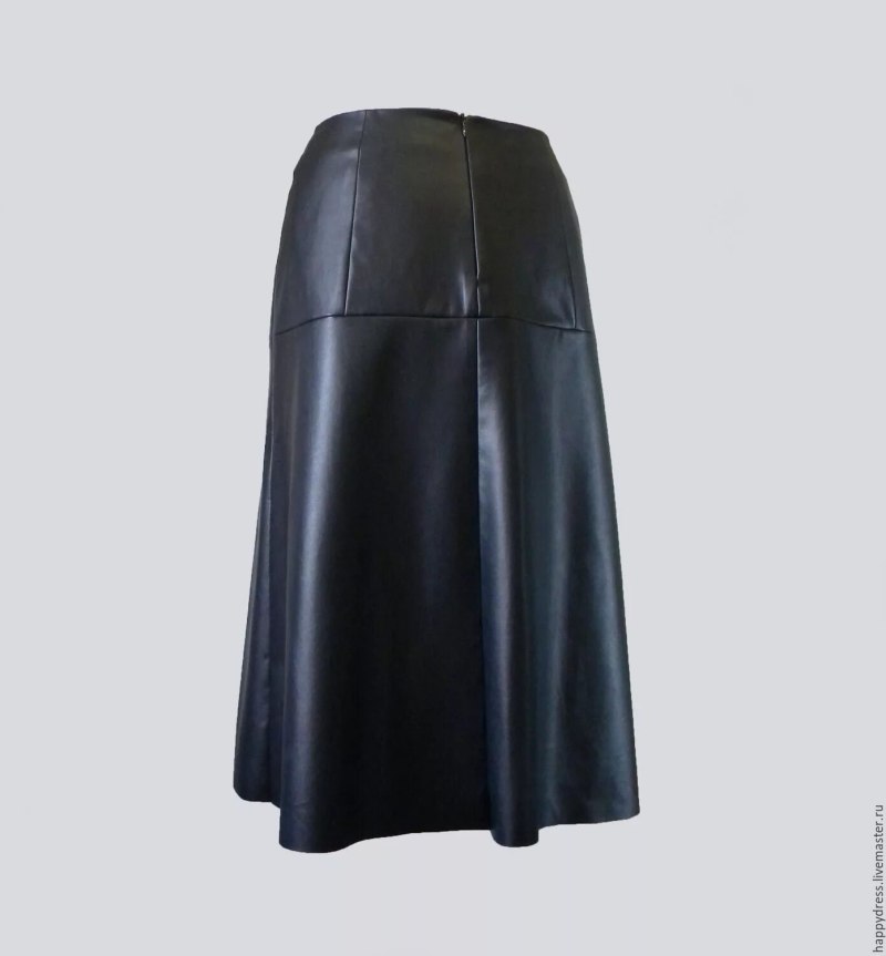 Юбка Zara кожаная