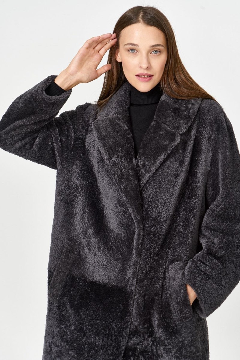 Virtuale fur collection шуба из овчины 213725000 черное