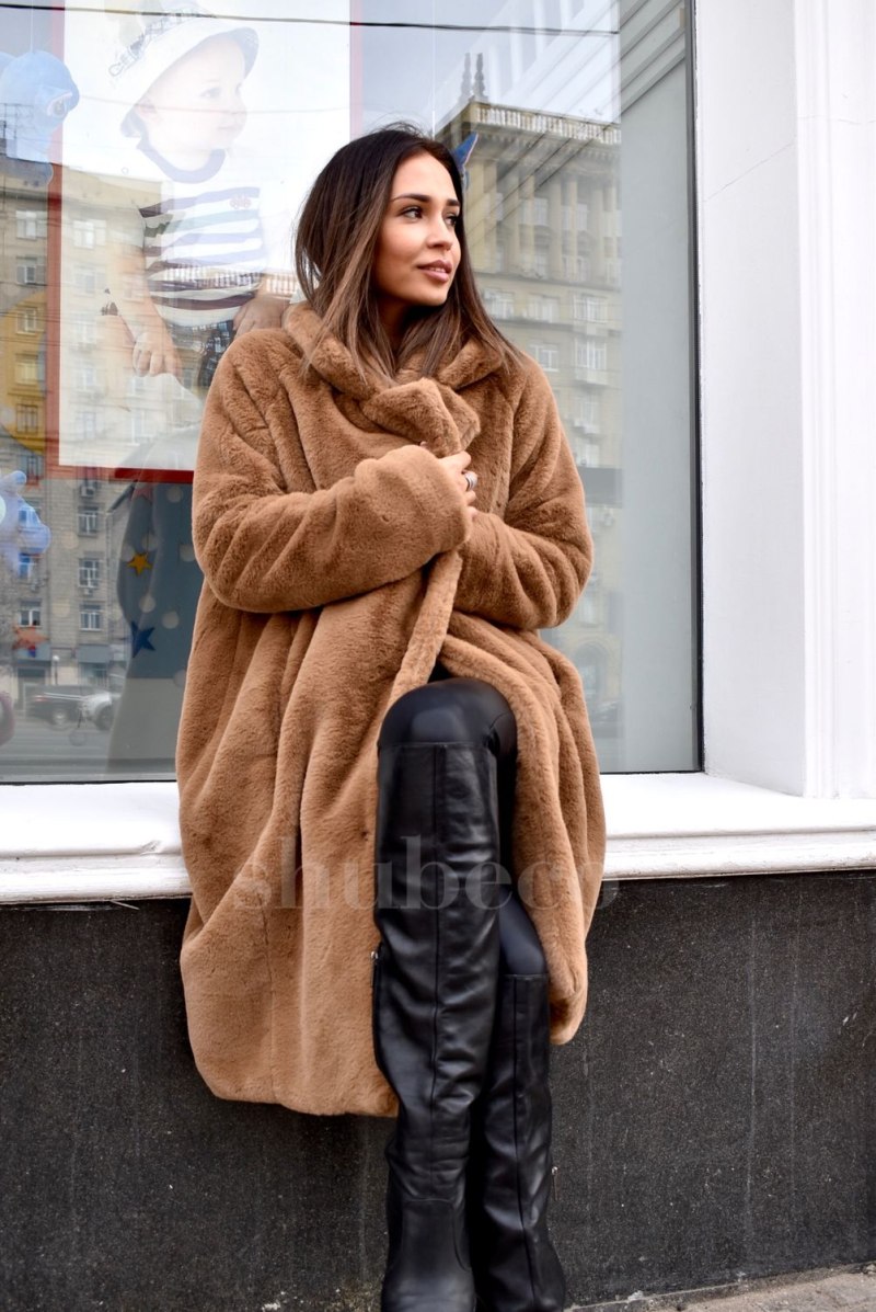 Эко шуба Camel