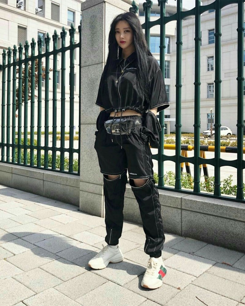 Goth outfit Грандж 2020 корейский