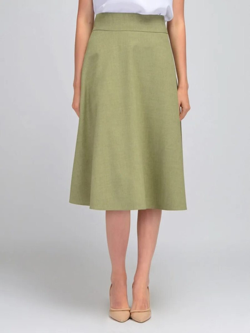 Юбка оливкового цвета