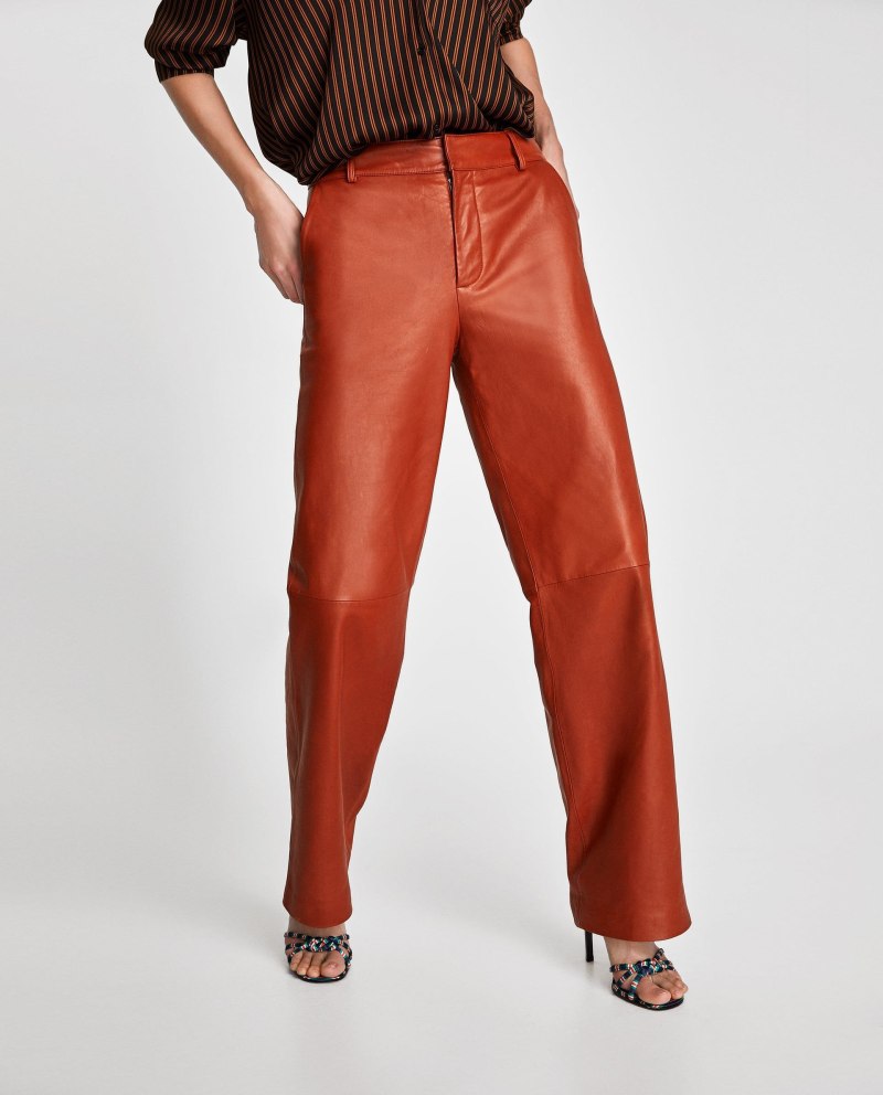 Кожаные штаны Zara