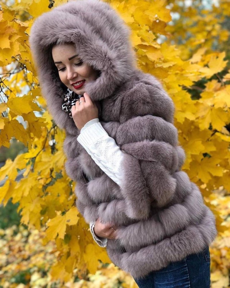 Шуба песец Снежная Королева
