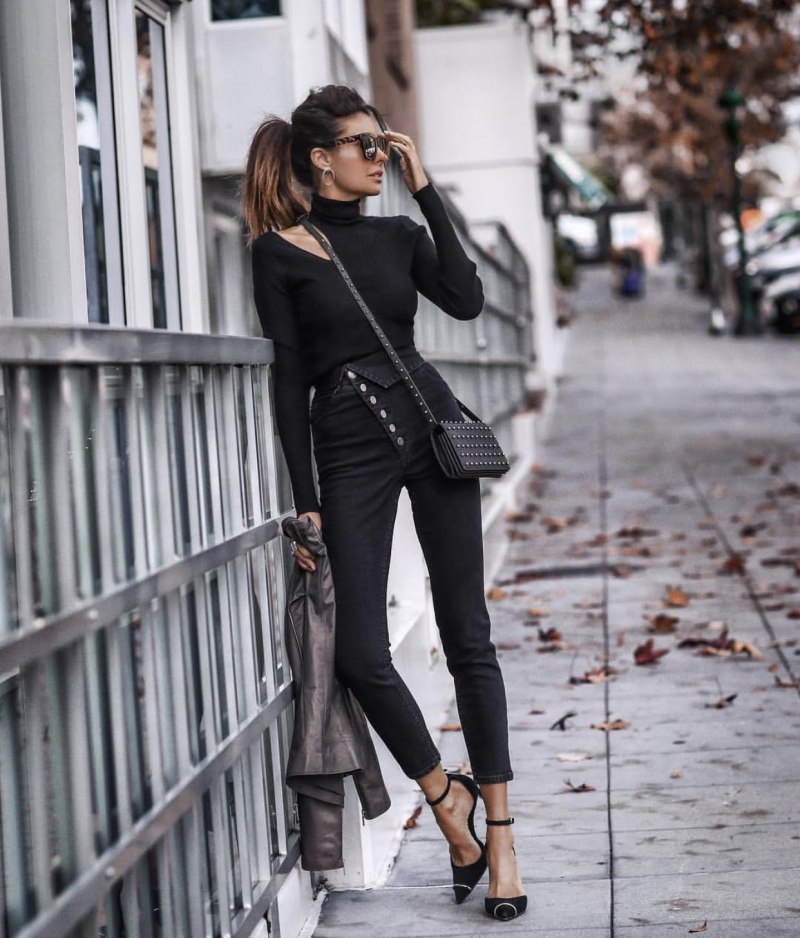 Тотал Блэк аутфит