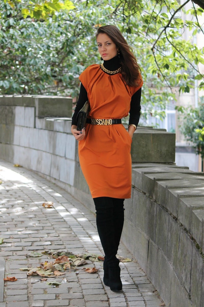 Оранжевый цвет в одежде