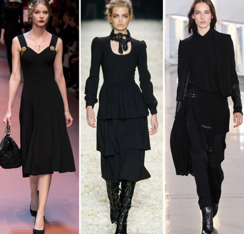 Мода черный цвет