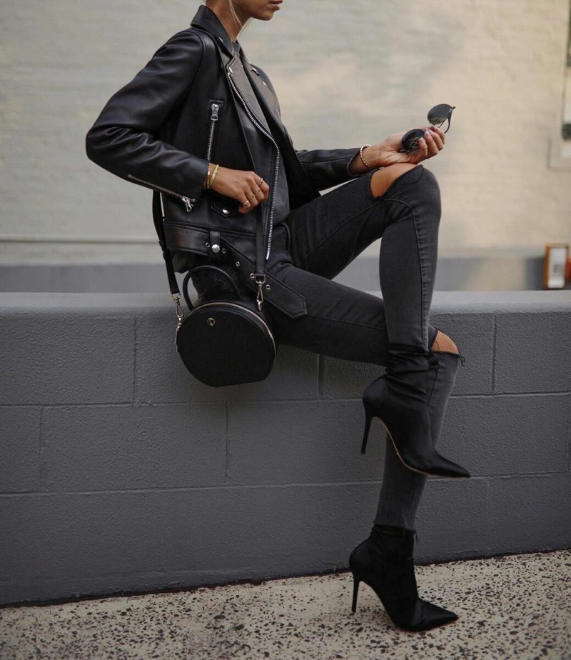 Тотал Блэк аутфит