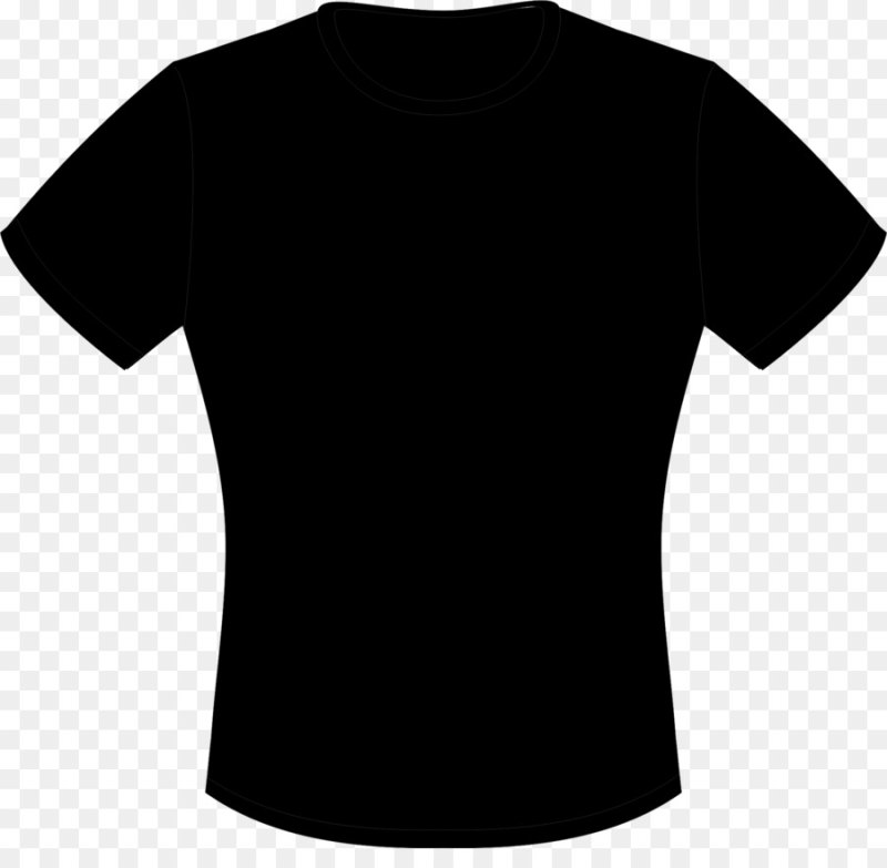 Черная футболка макет