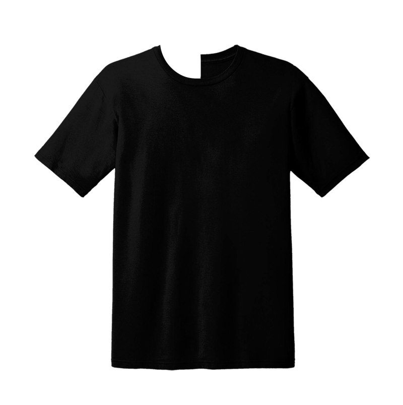 Черная футболка макет