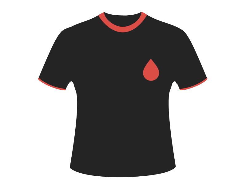 Синяя футболка для фотошопа