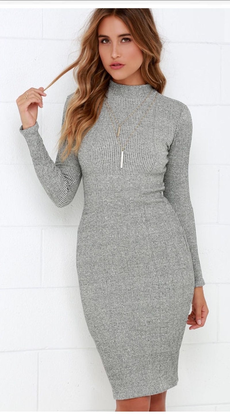 Платье трикотажное