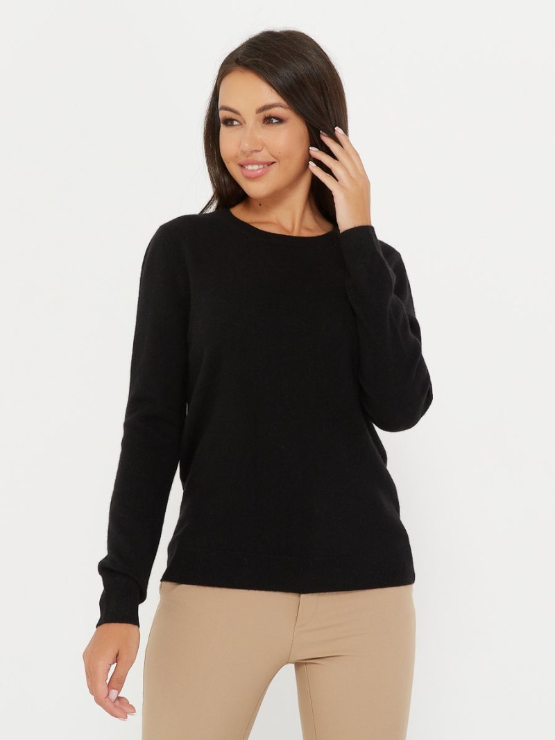 Черный кашемировый свитер