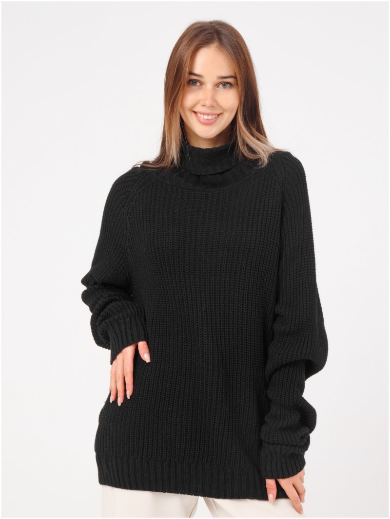 Платье свитер с горлом купить