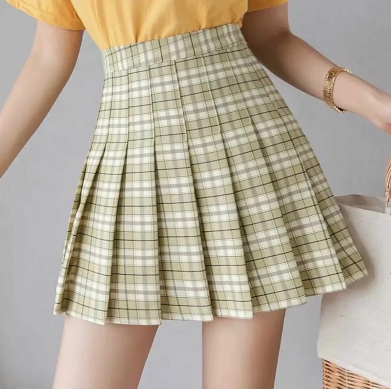 Плиссированная мини юбка с ALIEXPRESS