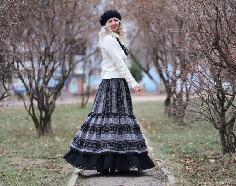 Осенние юбки стиль бохо