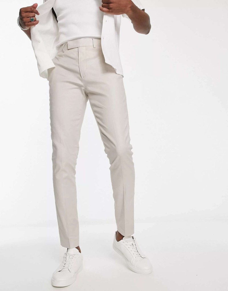 Massimo Dutti белые джинсы с подворотами
